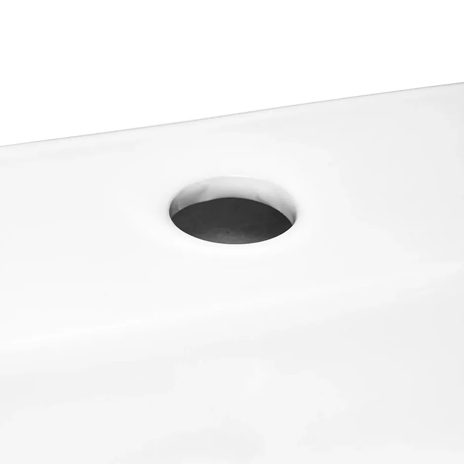 Swiss Aqua Technologies Brevis Lavabo suspendu avec trou pour robinetterie, 50x38,5x12cm (SATBRE5038R)* Lavabo