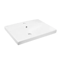 Swiss Aqua Technologies Brevis Lavabo suspendu avec trou pour robinetterie au milieu, 60x45x14cm (SATBRE6045S)* Lavabo