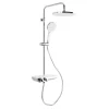 Swiss Aqua Technologies Colonne de douche avec mitigeur thermostatique et tête de douche XXL 255mm, Chrome (SATSSTPBCH)
