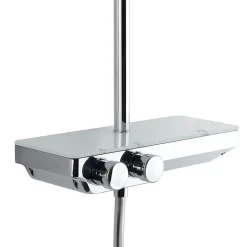Swiss Aqua Technologies Colonne de douche avec mitigeur thermostatique et tête de douche XXL 255mm, Chrome (SATSSTPBCH)