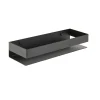 Swiss Aqua Technologies Etagère de salle de bain 30x10x5,5 cm, noir (SATDPOL3012MC)