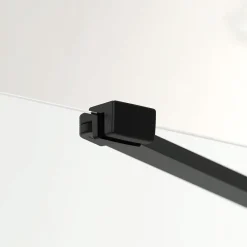 Swiss Aqua Technologies Fusion ensemble porte pivotante /paroi 100x80cm anticalcaire avec profilés noir mat (SATFUD100S80C)