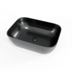Swiss Aqua Technologies Infinitio Vasque à poser 45,5x32,5 cm, sans trop-plein, Noir mat (SATINF4532BKM)