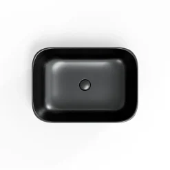 Swiss Aqua Technologies Infinitio Vasque à poser 45,5x32,5 cm, sans trop-plein, Noir mat (SATINF4532BKM)