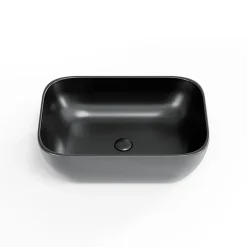 Swiss Aqua Technologies Infinitio Vasque à poser 45,5x32,5 cm, sans trop-plein, Noir mat (SATINF4532BKM)