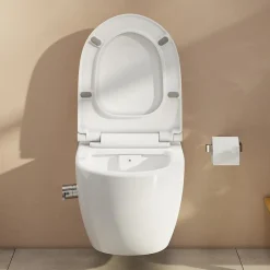 Swiss Aqua Technologies Infinitio WC sans bride avec fonction bidet thermostatique + Abattant softclose (SATINF011RREXPBFCT)* Wc Japonais