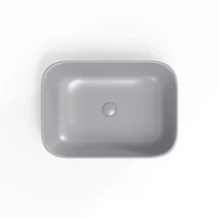 Swiss Aqua Technologies Infinitio Vasque à poser 45,5 x 32,5 x 13,5 cm, sans trop-plein, Gris mat (SATINF4532LGRM)