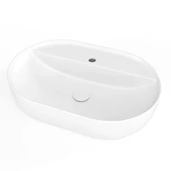 Swiss Aqua Technologies Infinitio Vasque à poser 60 x 40 x 12,5 cm, sans trop-plein, Blanc mat (SATINF6040M)