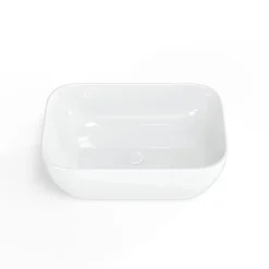 Swiss Aqua Technologies Infinitio Vasque à poser 45,5x32,5 cm, sans trop-plein, Blanc brillant (SATINF4532)* Vasque À Poser