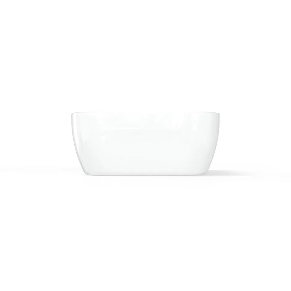 Swiss Aqua Technologies Infinitio Vasque à poser 45,5x32,5 cm, sans trop-plein, Blanc brillant (SATINF4532)* Vasque À Poser