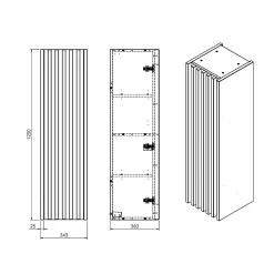 Swiss Aqua Technologies Meuble de salle de bain haut SAT Delano chêne mat (DELANOV35DD)* Armoire De Salle De Bains|Meuble De Salle De Bains Faible Profondeur