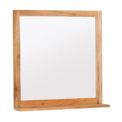 Swiss Aqua Technologies Miroir avec étagère Naturel Home 60x61,5 cm, bois (HOMEZRC)* Miroir Simple