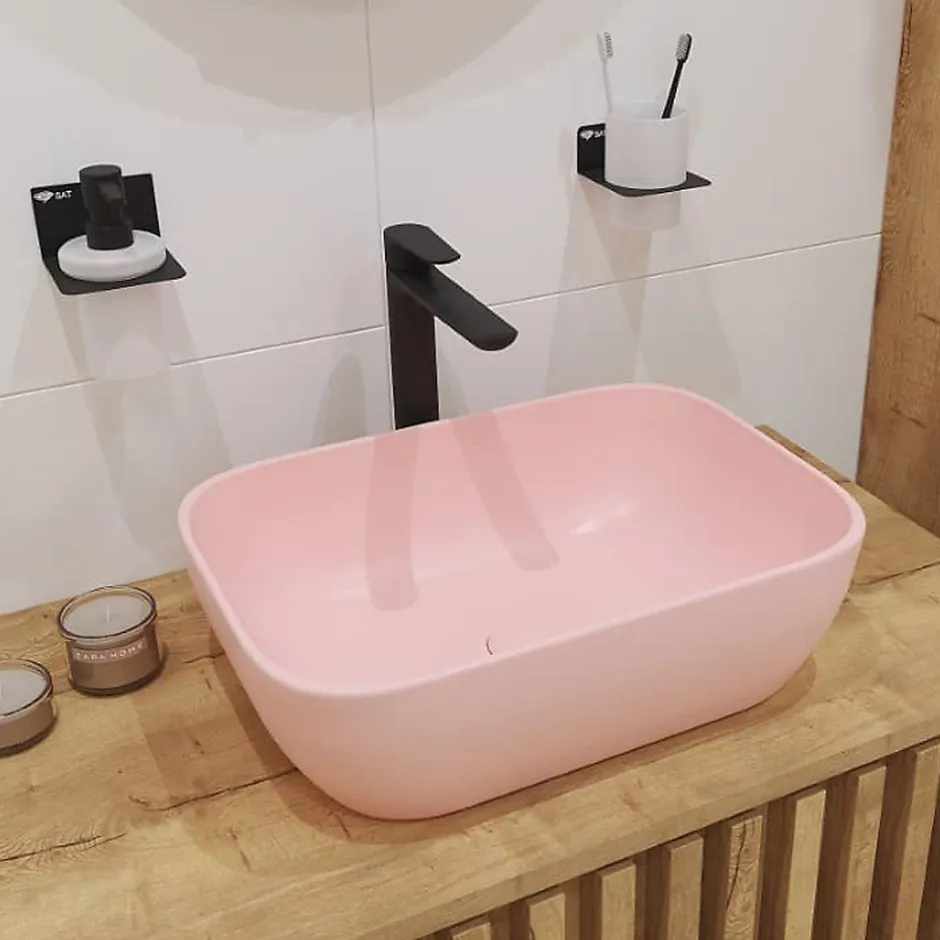 Swiss Aqua Technologies Mood mitigeur lavabo XL avec levier sans tirette, G3/8, Noir mat (SATBSMOOD285C)* Robinet Lavabo Et Vasque