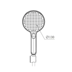 Swiss Aqua Technologies Pomme de douche SAT noir/chrome (SATBSRS33C)* Pommeau De Douche, Flexible Et Barre De Douche