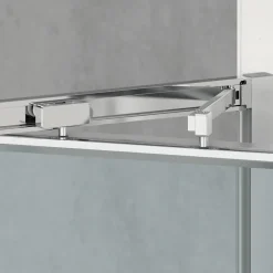Swiss Aqua Technologies TEX-C ensemble porte compact/paroi 100x80cm anticalcaire avec profilés chrome brillant (SATTEXC100S80)* Paroi De Douche
