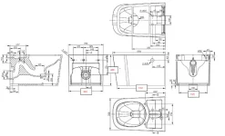 Swiss Aqua Technologies Ultimax WC hybride avec réservoir intégré et abattant frein de chute (SATOFSHFS3)