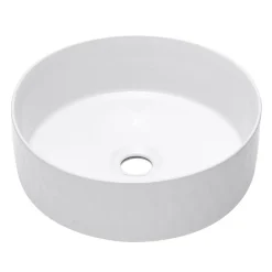 Swiss Aqua Technologies Vasque à poser Infinitio 36 x 36 x 12 cm sans trop-plein, blanc brillant (SATINF3636)