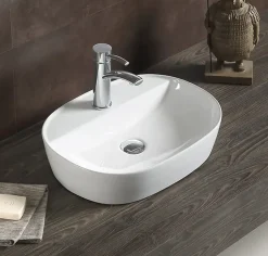 Swiss Aqua Technologies Vasque à poser Infinitio 60 x 40 x 12,5 cm sans trop-plein, blanc (SATINF6040)* Vasque À Poser