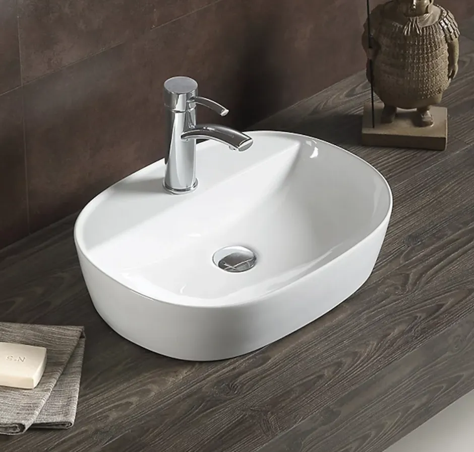 Swiss Aqua Technologies Vasque à poser Infinitio 60 x 40 x 12,5 cm sans trop-plein, blanc (SATINF6040)* Vasque À Poser
