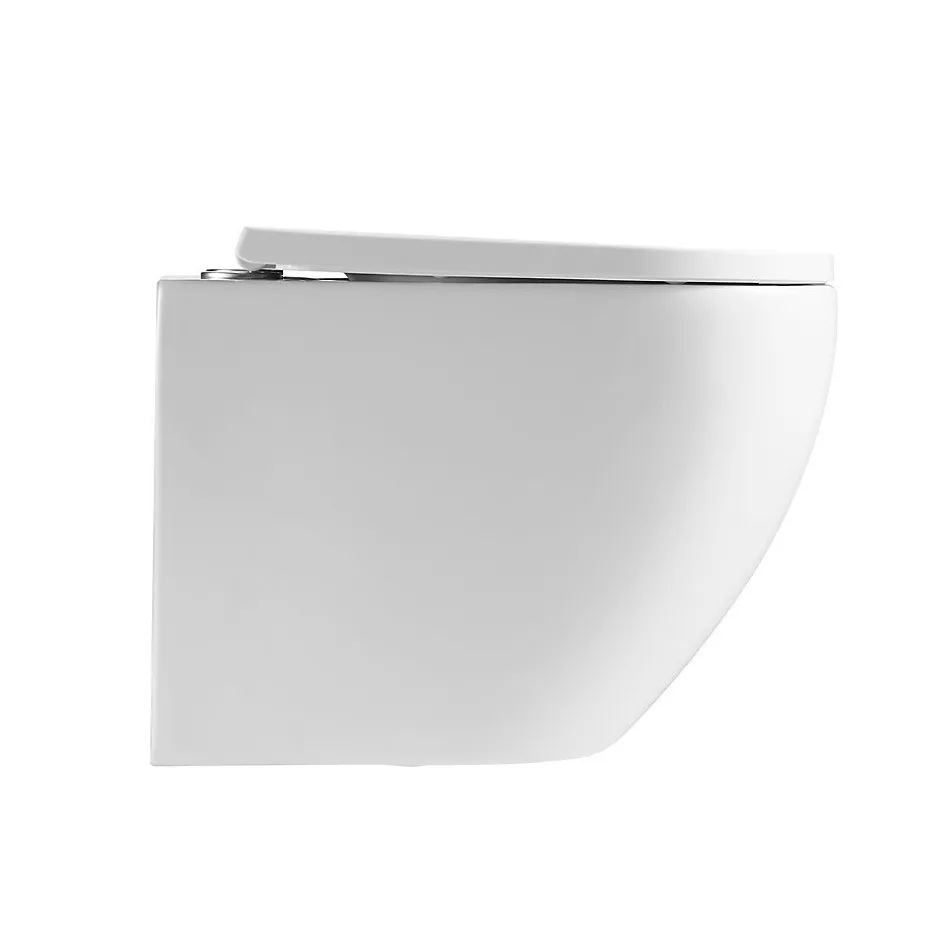 Swiss Aqua Technologies WC suspendu sans bride et fixations invisibles, abattant frein de chute (SAT67010RREXP)