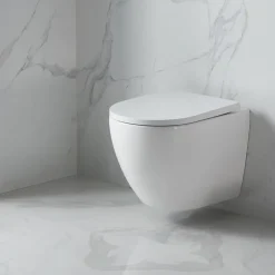 Swiss Aqua Technologies WC suspendu sans bride et fixations invisibles, abattant frein de chute (SAT67010RREXP)