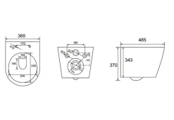 Swiss Aqua Technologies WC suspendu Infinitio sans bride et fixations invisibles + abattant frein de chute (SATINF010RREXP)