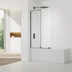 Swiss Aqua Technologies Walk-In Xmotion Pare baignoire 150x117,5 cm, noir (SATWIXMVZ150C)* Pare-Baignoire