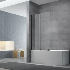 Swiss Aqua Technologies Walk-In Xmotion Pare baignoire 150x117,5 cm, noir (SATWIXMVZ150C)* Pare-Baignoire