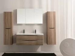 Bernstein Système de douche thermostatique 3011 Basic avec douchette à main - Tête de douche 20x20cm
