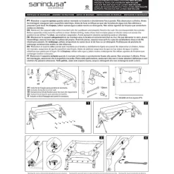 Sanindusa Système d'inclinaison pneumatique pour lavabo PMR droit NewWCCare blanc