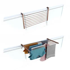 Foxydry Système extérieur pliable corten 102x63x8 cm Duo