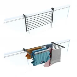 Foxydry Système linge pliable 2 directions 102x63x8 cm Duo