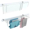 Foxydry Système rabattable blanc pour rambarde 118x63x8 cm Duo