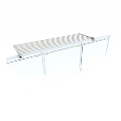 Foxydry Système rabattable blanc pour rambarde 118x63x8 cm Duo