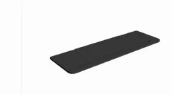 Pellet Tablette de douche droite en aluminium thermolaqué - ALUR - Fabrication Française - Coloris: noir mat - Dimensions: 300 x105 x 3* Etagère Salle De Bains