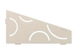 Schluter Tablette murale de douche SHELF- E- S3 - CURVE - aluminium structuré Blanc mat - 62 x 295 x 154 mm* Etagère Salle De Bains