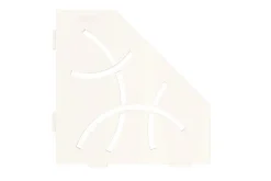 Schluter Tablette murale de douche Shelf- ES 2 CURVE - Coloris: inox brossé -- En acier inoxydable - 195 x 195 mm