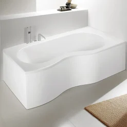 Valentin Tablier de baignoire frontal blanc 180 x 90 cm pour baignoire Folk,