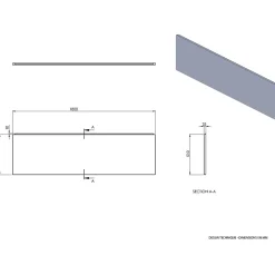 Balneo Tablier de baignoire frontal blanc Panel 180 cm* Tablier Et Habillage De Baignoire