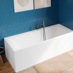 GoodHome Tablier de baignoire frontal Iskar L. 180 cm blanc* Tablier Et Habillage De Baignoire
