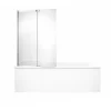 Jacob Delafon Tablier frontal baignoire rectangulaire + pare bain, blanc brillant Installation en niche* Tablier Et Habillage De Baignoire