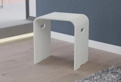 Bernstein Tabouret de douche PB4002 en fonte minérale - blanc mat* Siège De Douche