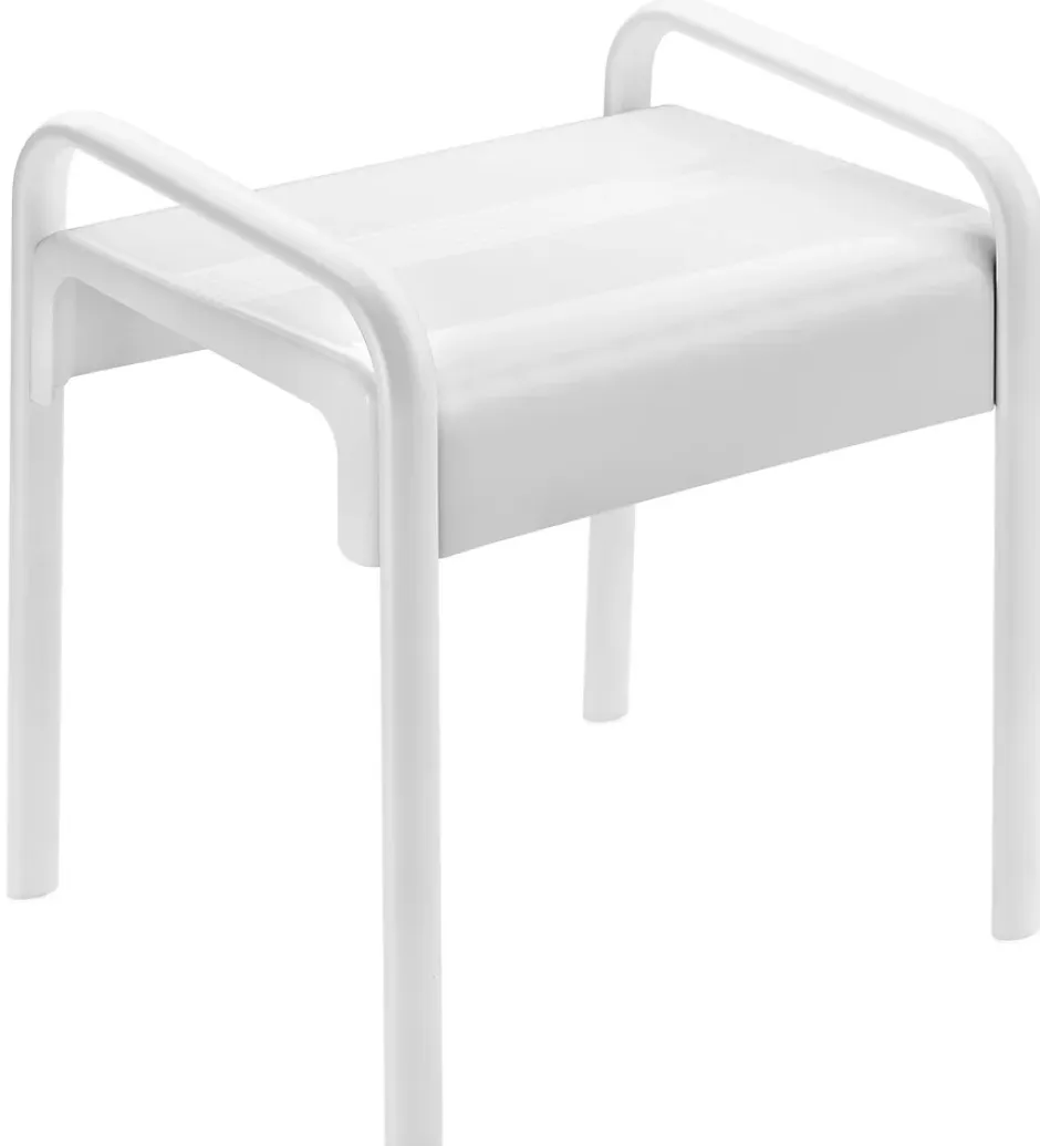 Godonnier Tabouret de douche structure alu, assise en polymère L. 52,6 x P.46,1 x H.58 cm* Siège De Douche
