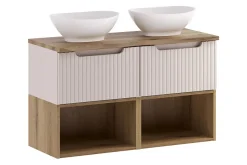 Furnidea Étagère basse suspendue pour meuble sous vasque 50 cm NOVA chêne Coast Evoke