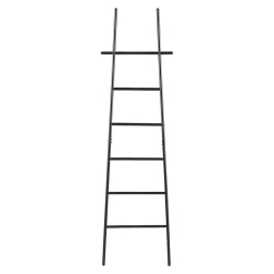 [En.Casa] Étagère échelle Oeyer acier 170 x 45 x 2 cm noir en.casa* Etagère Salle De Bains