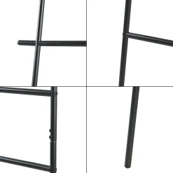 [En.Casa] Étagère échelle Oeyer acier 170 x 45 x 2 cm noir en.casa* Etagère Salle De Bains