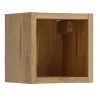 Furnidea Étagère cube de salle de bain suspendue 20 x 20 cm NOVA chêne Coast Evoke