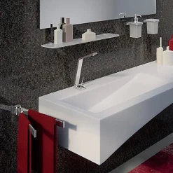 Kiamami Valentina Étagère De 60 Cm En Cristal Et Supports En Laiton - Greta* Etagère Salle De Bains