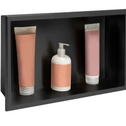 Rea ÉTAGÈRE D'ENCASTREMENT POUR SALLE DE BAINS 5 30X45X10 BLACK