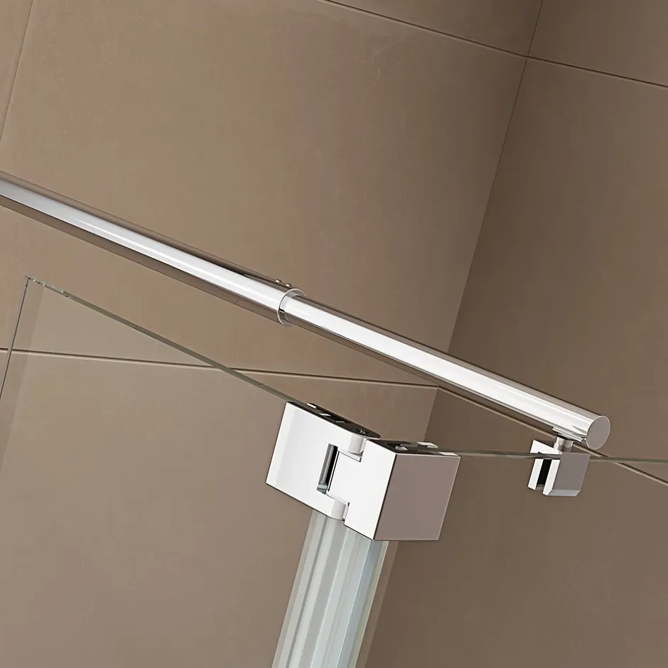 Bernstein Étagère murale de Salle de bain douche et bain avec raclette de douche intégrée - DA603 - Chrome